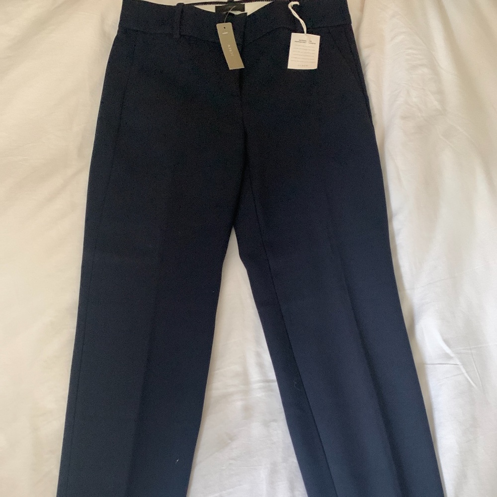 Navy cropped pants from J Crew- NWT